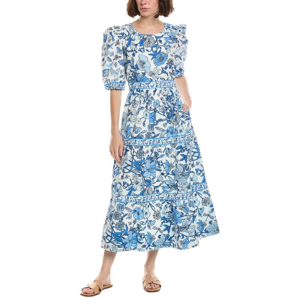 Gretchen Scott Womens Frolic Maxi Dress, Blue